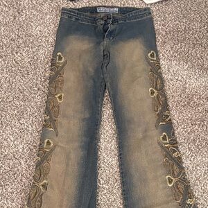 Vintage Mexican Jeans (NO POCKETS) 2 inch zip